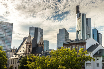Fototapeta premium Frankfurt / Main, Germany - September 03rd 2020: A german photographer visiting the 