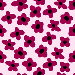 Abstract. Flower background pattern seamless. design for pillow, print, fashion, clothing, fabric, gift wrap. Vector.