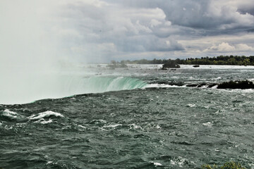 A view of the Niagara Falls from the Canadian side