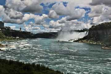 A view of the Niagara Falls from the Canadian side