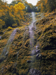 Beppu's waterfall in autumn, Japan