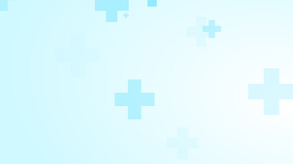 Medical white blue cross pattern background.