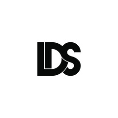 lds letter original monogram logo design