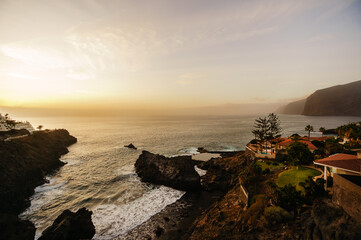 beautiful sunset in the Canary Islands