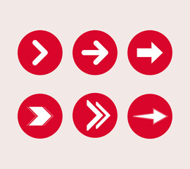 Arrow vector collection, modern simple arrows