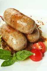 braised cabbage and sausages
