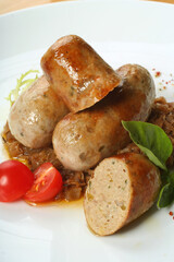 braised cabbage and sausage