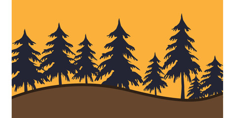  ilustration vector graphic of natural forest goof for background,wallpaper