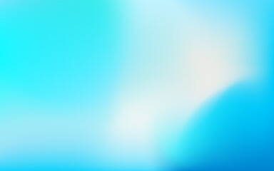 Abstract teal blue background. Blurred gradient turquoise backdrop. Vector illustration for your graphic design, banner, water or aqua poster, website