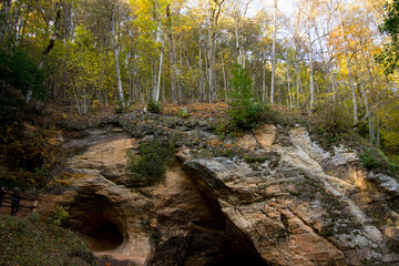Gutman's Cave in the Gauja National Park, Latvia
