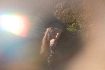 Frau im Park