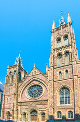 Obraz premium St. James United Church Facade Centre Ville Montreal Québec Canada