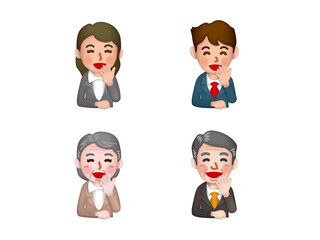 参B_上半身まとめ07_微笑み