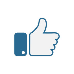 Fototapeta premium Like icon. Thumb up. Vector illustration eps 10
