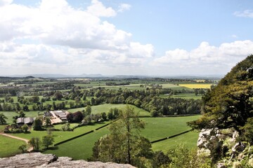 Naklejka premium A view of the Shropshire Countryside near Shrewsbury at Grinshill
