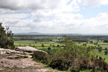 Fototapeta na wymiar A view of the Shropshire Countryside near Shrewsbury at Grinshill