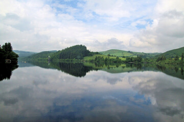 Obraz premium A view of Lake Vyrnwy