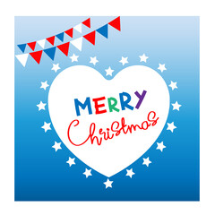 Fototapeta na wymiar merry christmas greeting card or web banner
