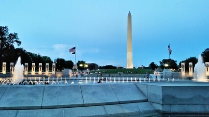 Fototapeta na wymiar A view of the Washington Monument