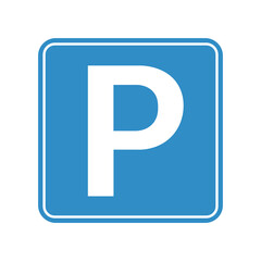 Parking sign icon allowed. Vector illustration eps 10