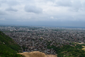 Obraz premium aerial view of city