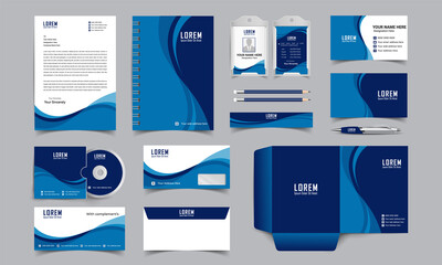 Elegant professional business stationery items set. Stationery design template clean and smooth ,eps & jpeg version.