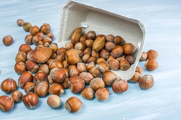 walnut in environmentally friendly packaging. product delivery