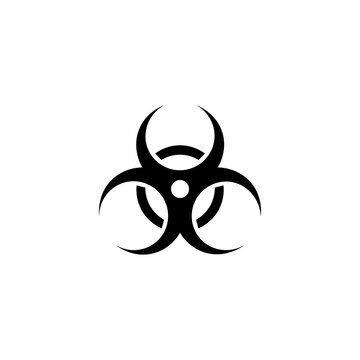 biohazard symbol logo icon. Vector illustration eps 10