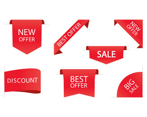 Set of sale icons. Vector illustration eps 10