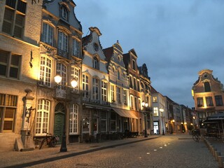 Naklejka na ściany i meble Old street in Belgium