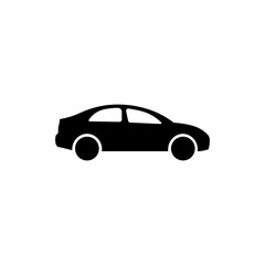 Black taxi car icon. Vector illustration eps 10