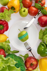 The composition of vegetables and fruits.
