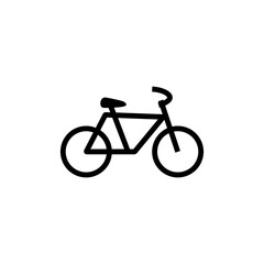 Fototapeta premium Bike sign black icon. Vector illustration eps 10