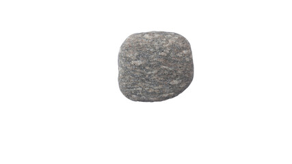 Fototapeta premium gneiss rock specimen on white background. gneiss is metamorphic rocks.Stone on white background
