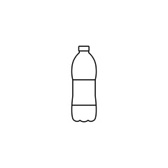 Bottle black sign icon. Vector illustration eps 10
