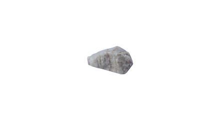 gneiss rock specimen on white background. gneiss is metamorphic rocks.