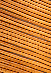 Creative layout made of crackers sticks on the white background. Food concept. Edible snack dry sticks with salt on white background. Straws, sticks crackers.