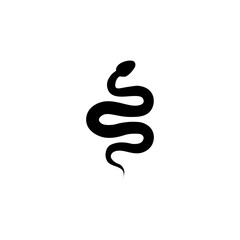 Black snake sign icon. Vector illustration eps 10