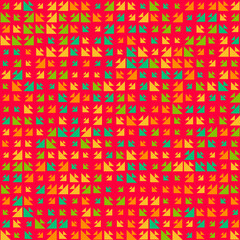 Abstract Color Halftone Dots generative art background illustration