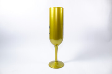 Taça de champanhe ou espumante dourada