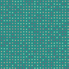 Abstract Color Halftone Dots generative art background illustration