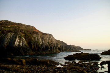 Seascape / landscape of Curral das Pombas in Costa Alentejana, Portugal