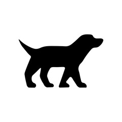 Dog black sign icon. Vector illustration eps 10