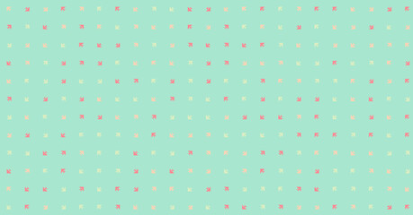 Abstract Color Halftone Dots generative art background illustration