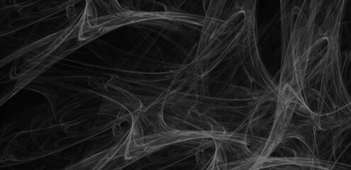 digital Monochrome abstract fractal design art work.