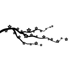 Branch sign icon with flowers. Vector illustration eps 10