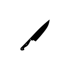Knife black sign icon. Vector illustration eps 10