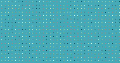 Abstract Color Halftone Dots generative art background illustration
