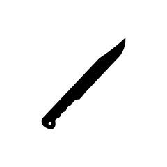 Knife black sign icon. Vector illustration eps 10