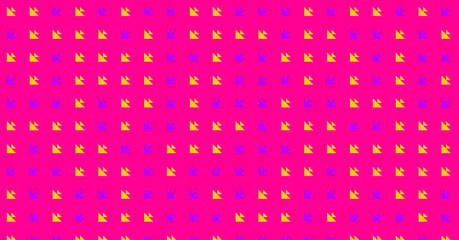 Abstract Color Halftone Dots generative art background illustration